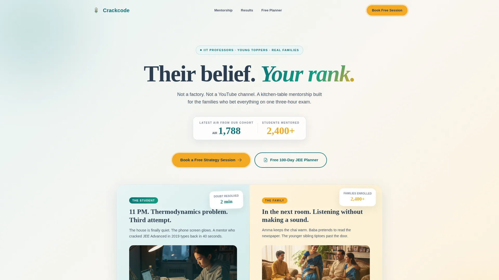 Engineering Exam Prep Landing Page Template