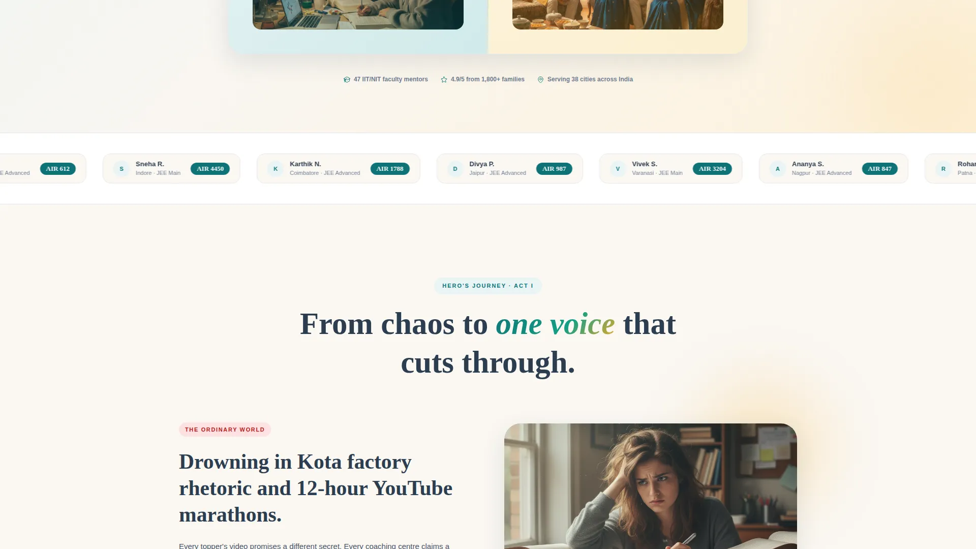 Engineering Exam Prep Landing Page Template