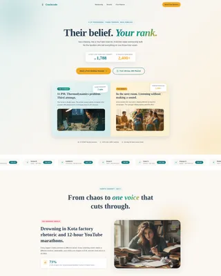 Engineering Exam Prep Landing Page Template