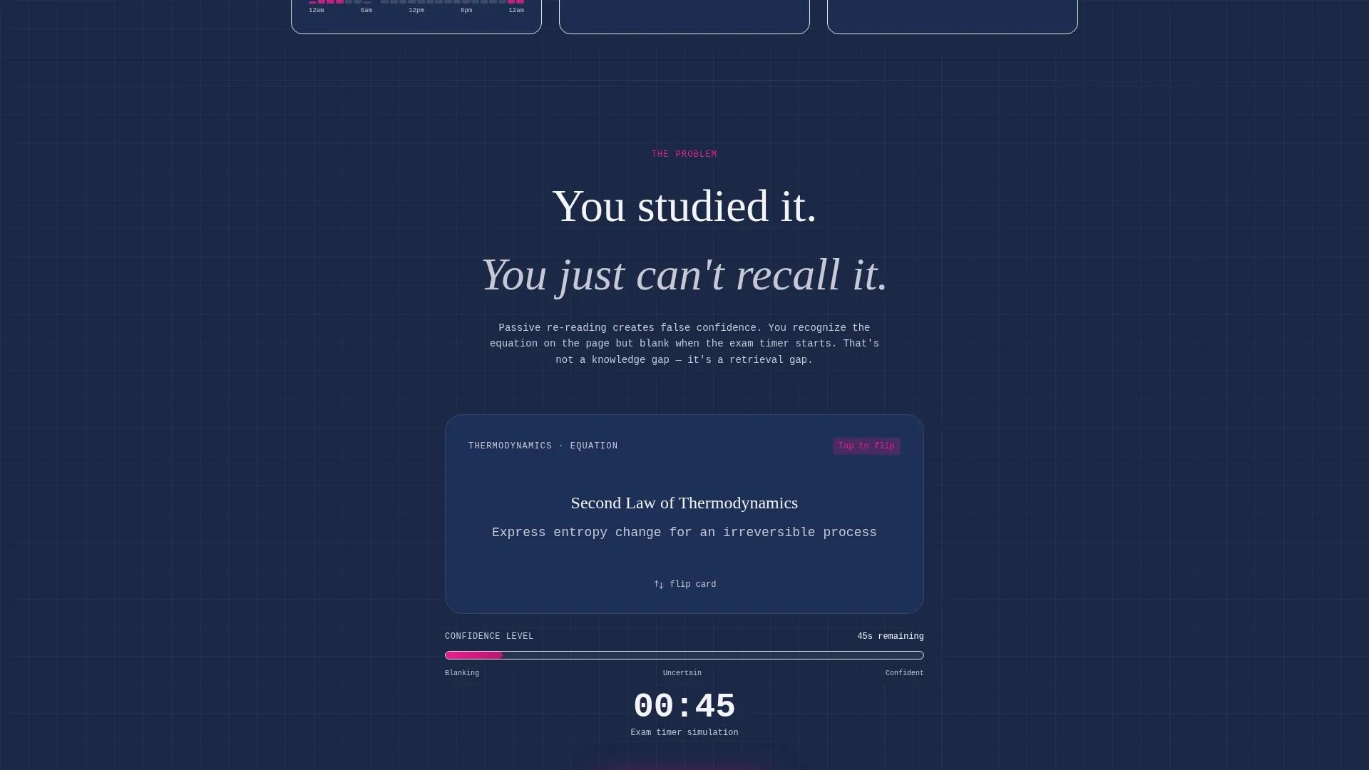 Engineering Flashcard & Spaced-Repetition Landing Page
