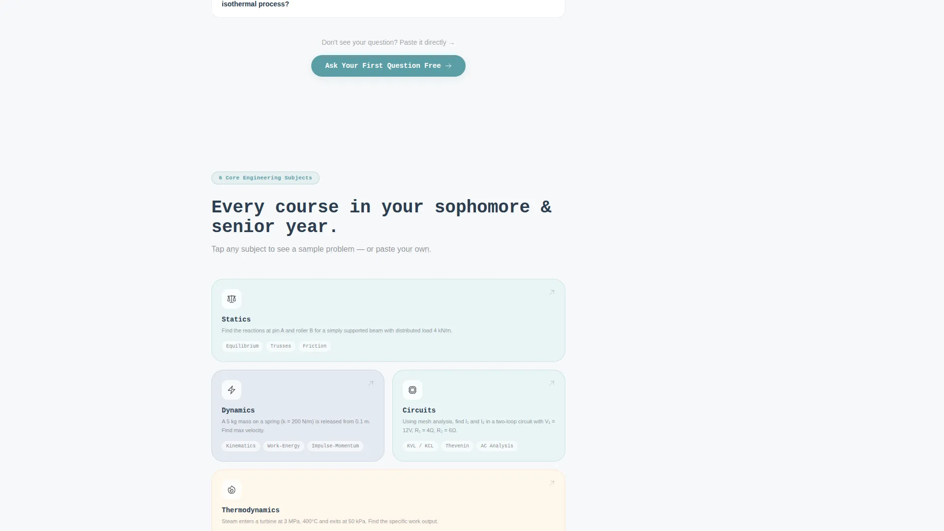 Engineering Homework Help Landing Page Template