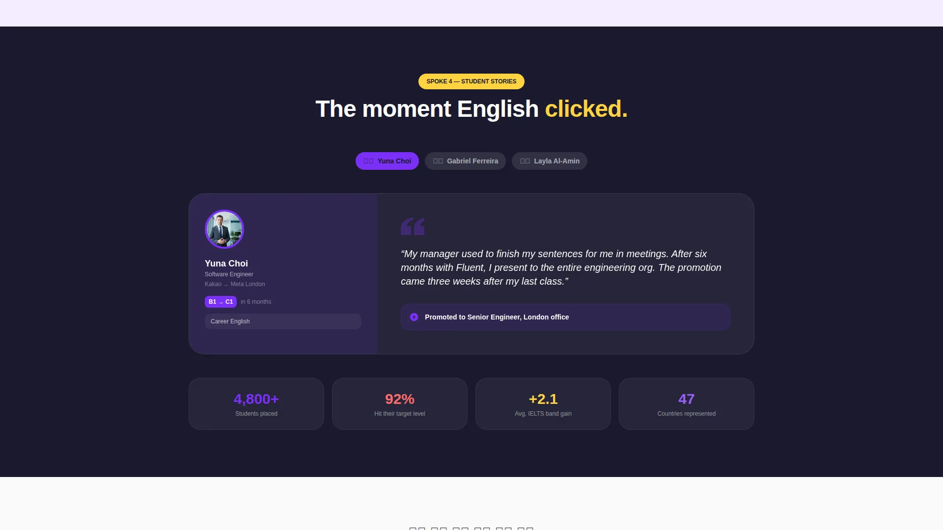 Playful ESL Landing Page Template for English Schools