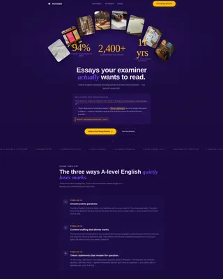 English Literature Exam Prep Landing Page