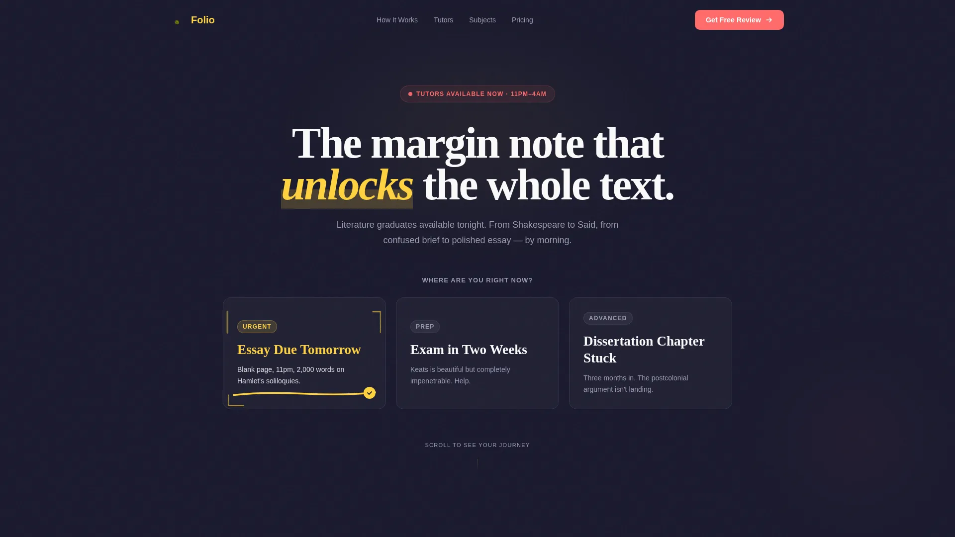 English Literature Homework Help Landing Page