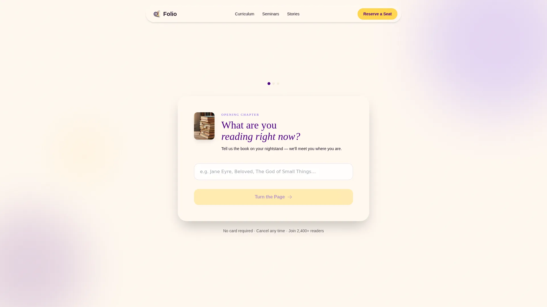 English Literature Online Course Landing Page