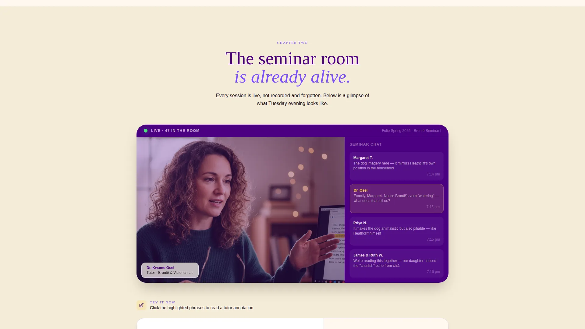 English Literature Online Course Landing Page