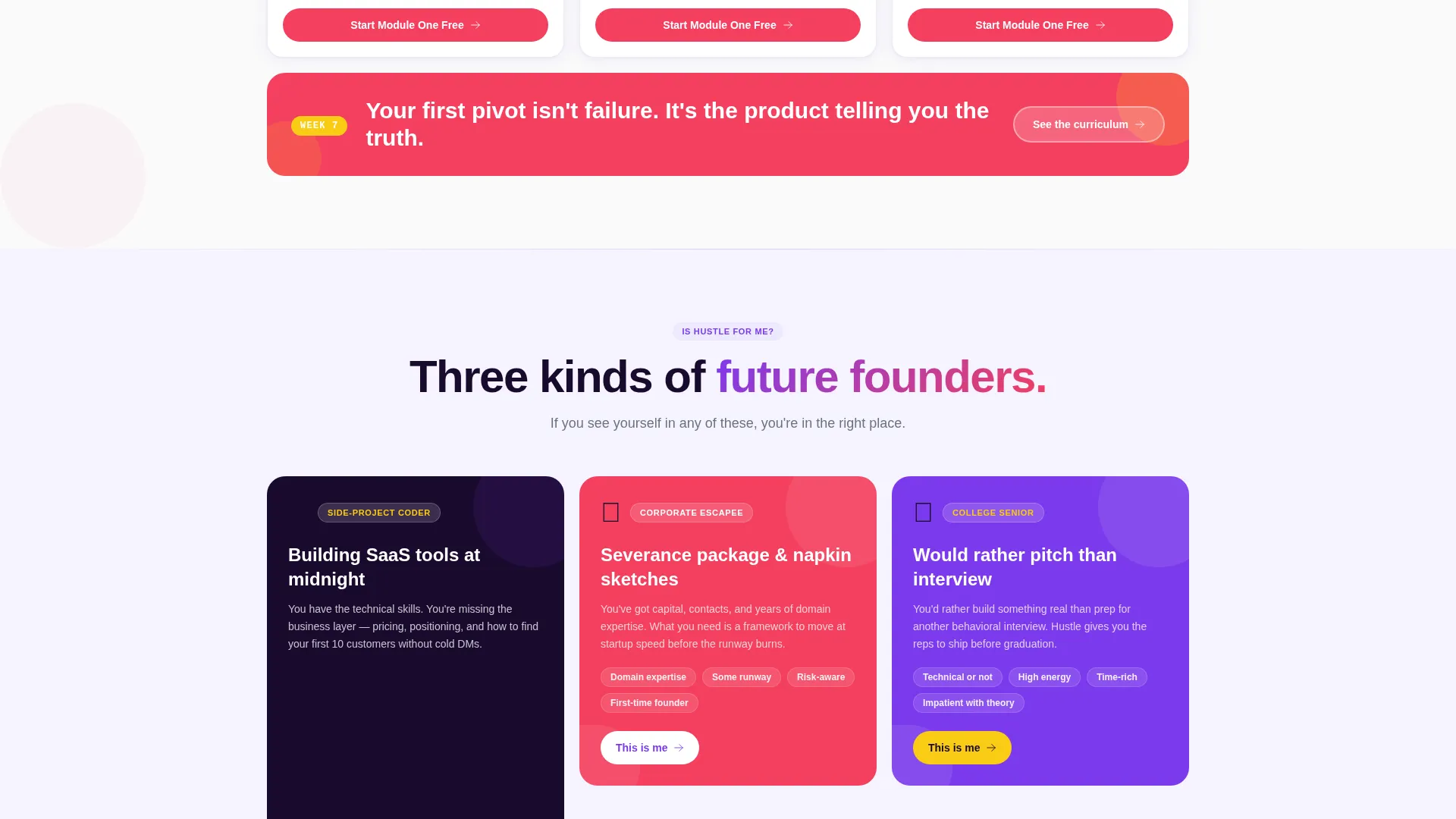 Bold Entrepreneurship Academy Landing Page Template