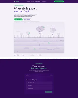 Environmental Education Center Landing Page Template