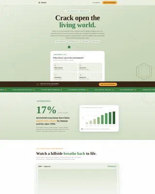 Environmental Science Online Course Landing Page Template