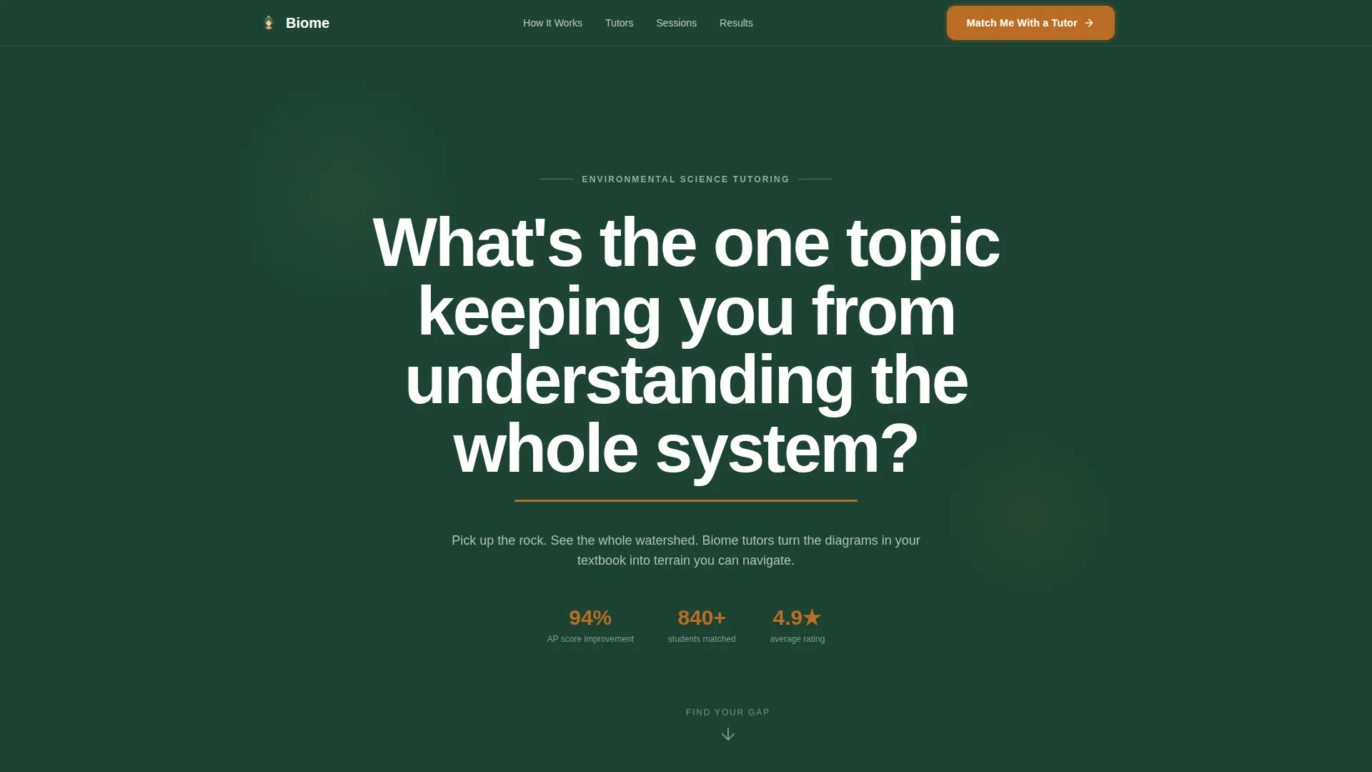 Environmental Science Tutoring Landing Page Template