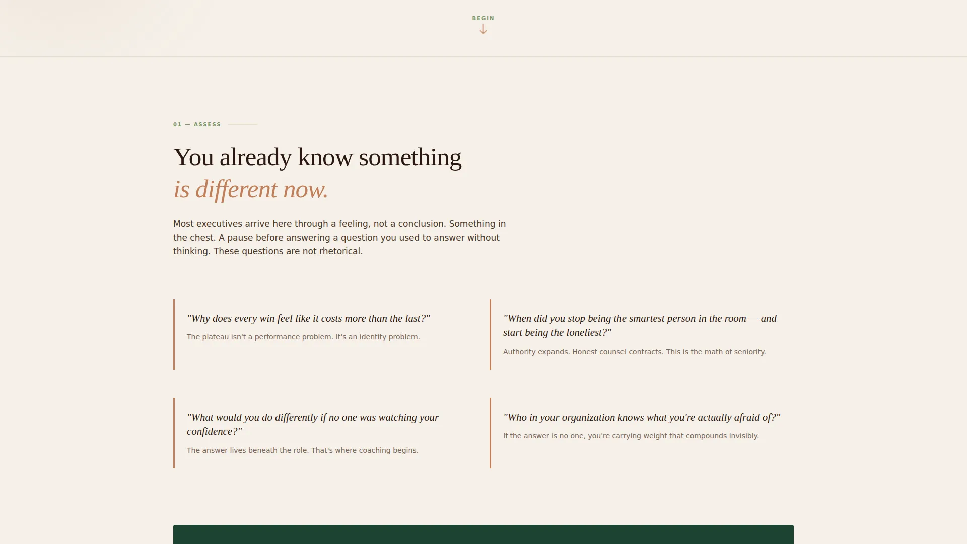 Executive Coaching Landing Page Template