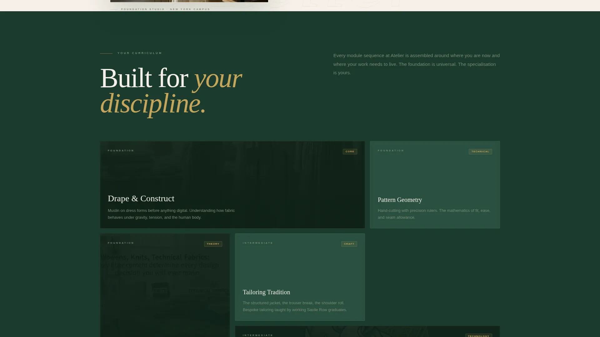 Fashion Design Institute Landing Page Template