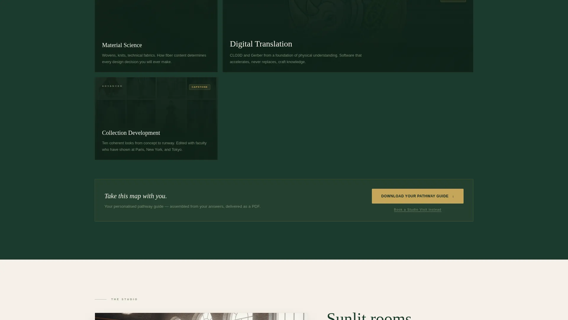 Fashion Design Institute Landing Page Template