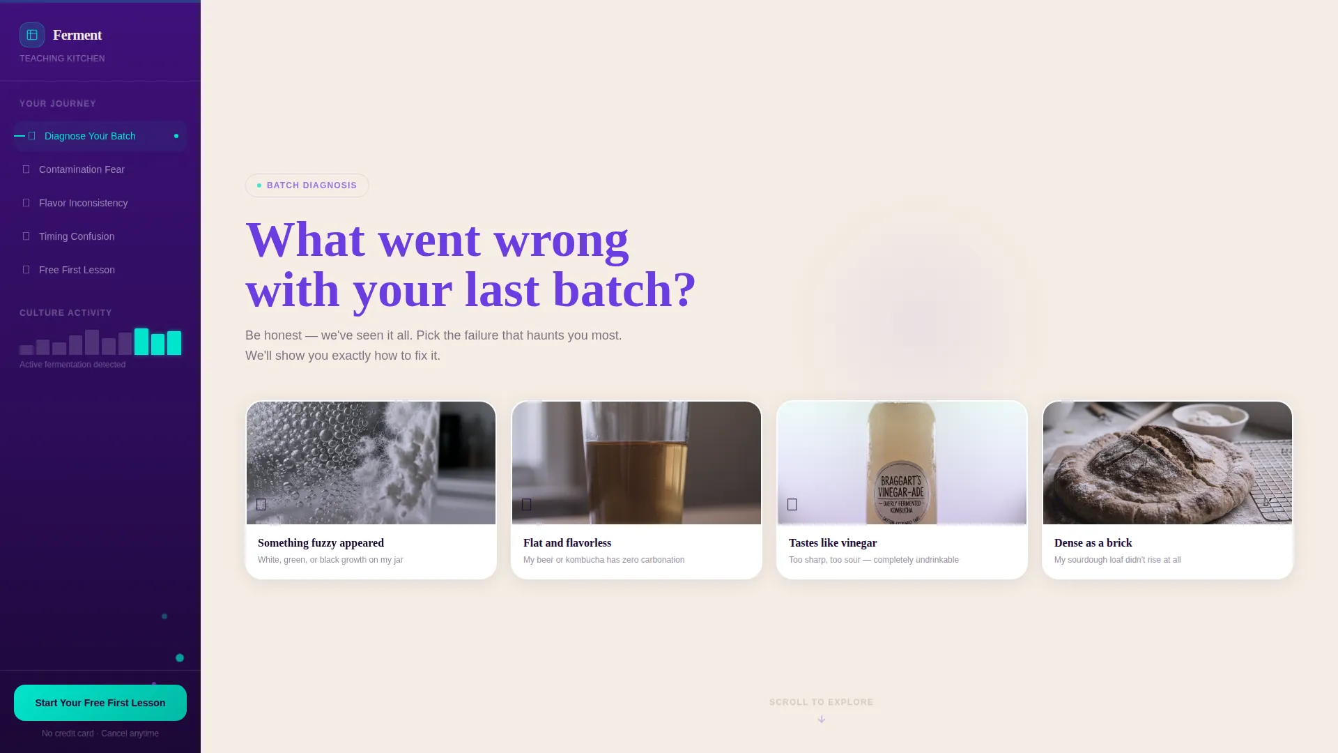 School Landing Page Template, Sidebar Layout