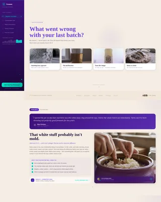School Landing Page Template, Sidebar Layout