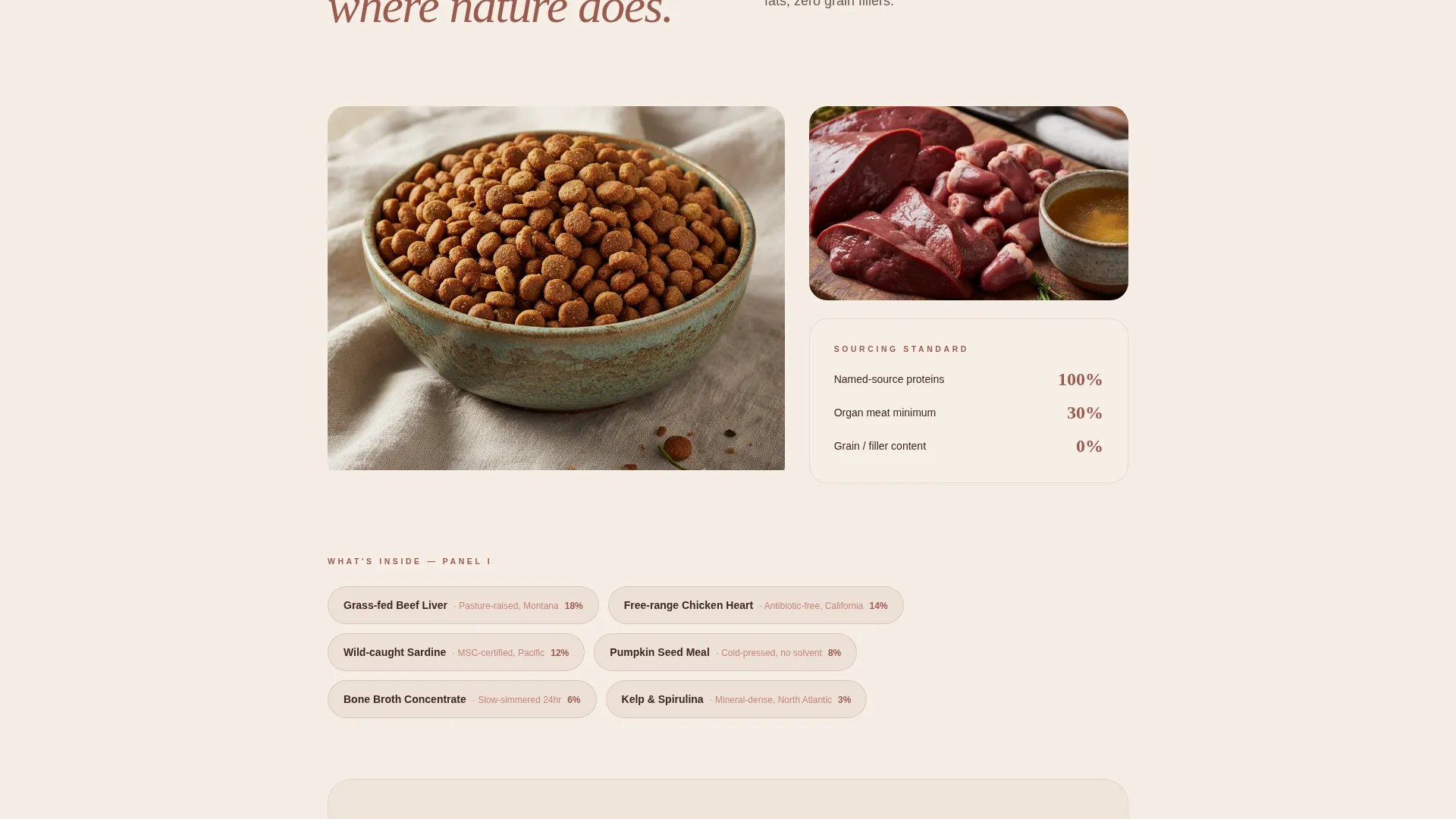 Veterinary Diet Brand Landing Page Template