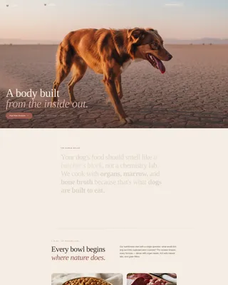 Veterinary Diet Brand Landing Page Template