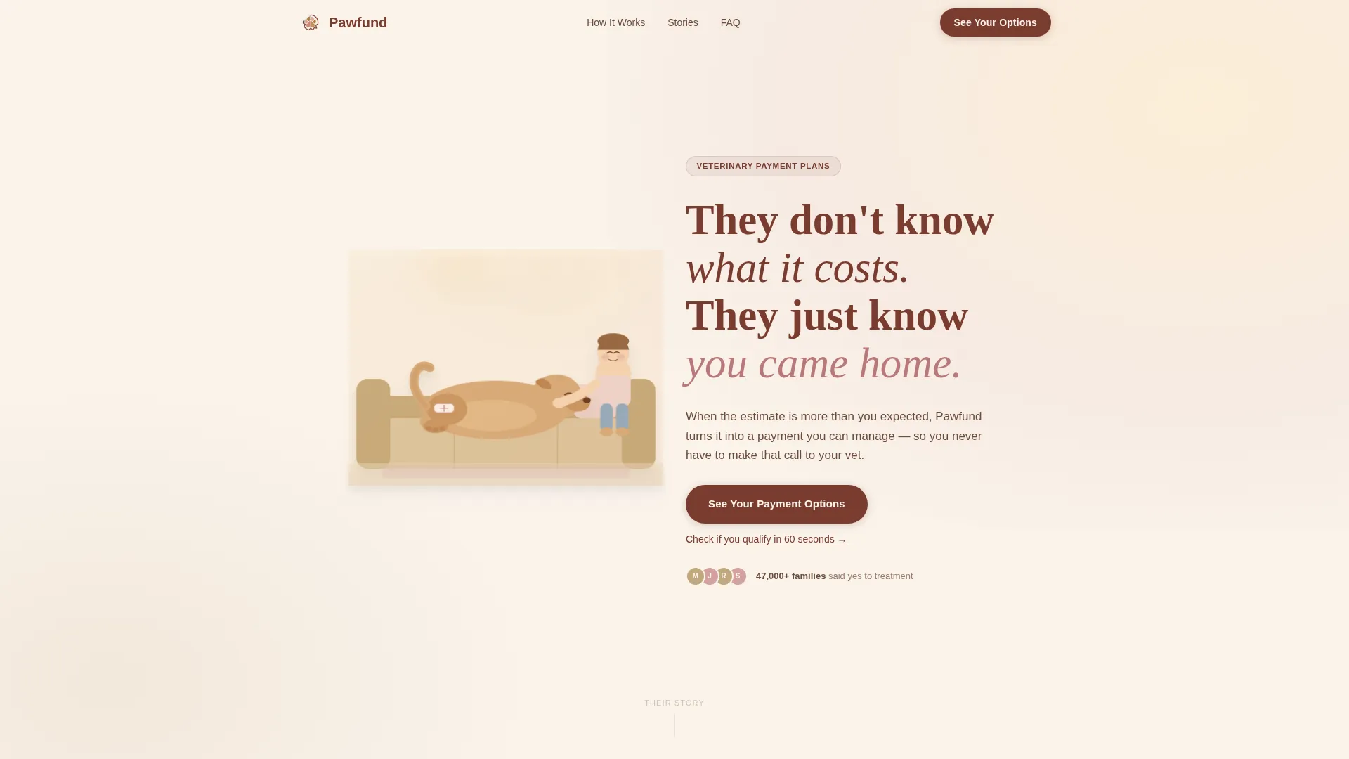 Veterinary Payment Plan Landing Page Template