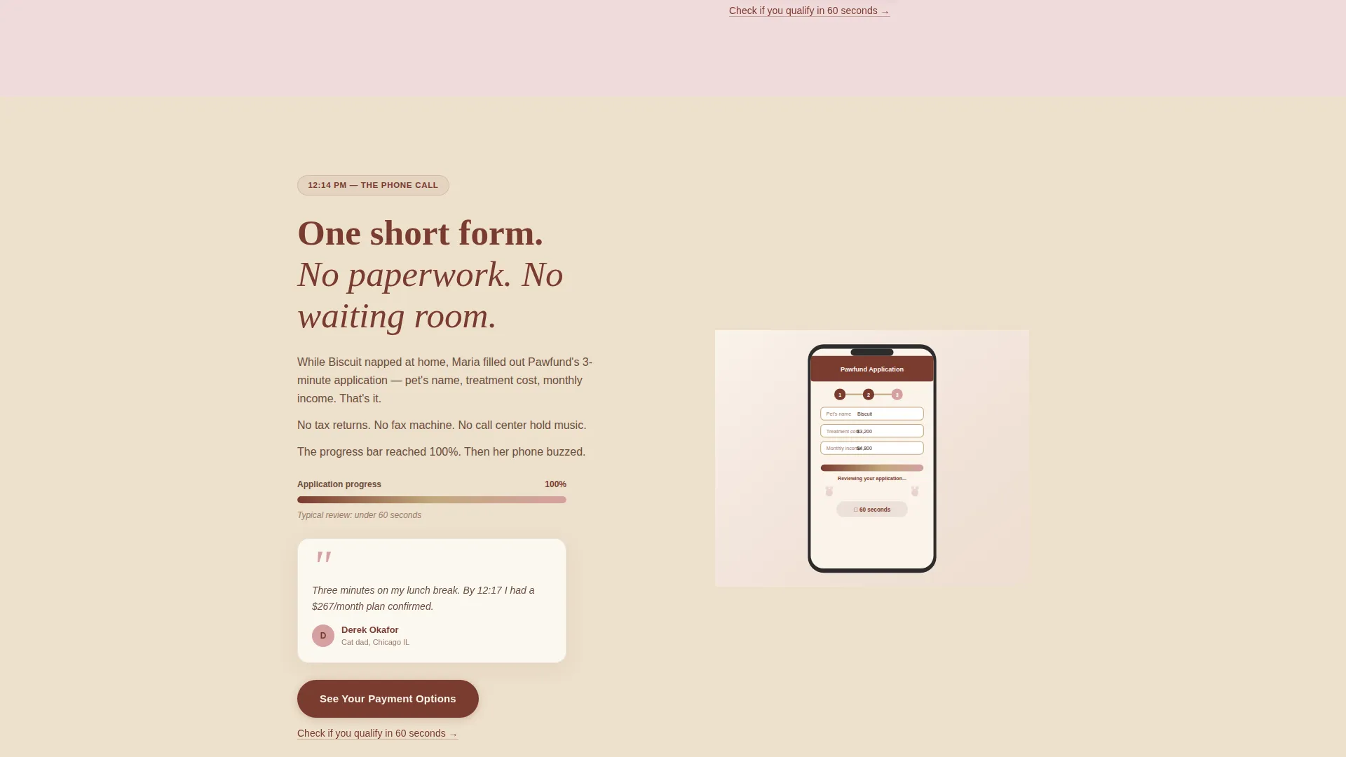 Veterinary Payment Plan Landing Page Template