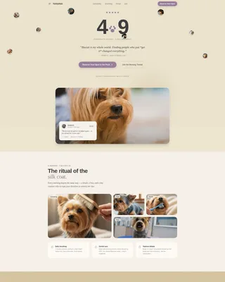 Yorkshire Terrier Community Landing Page Template