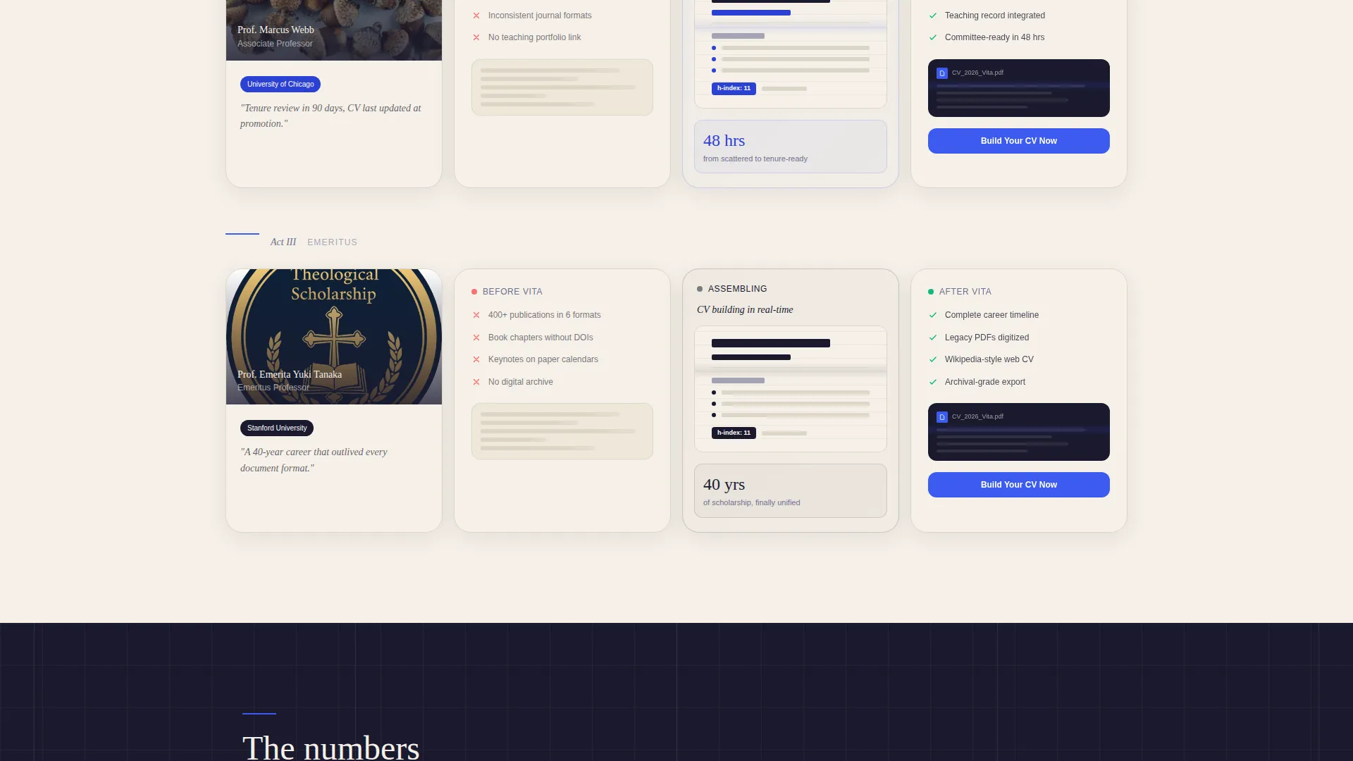 Academic CV Landing Page Template | Bento Grid