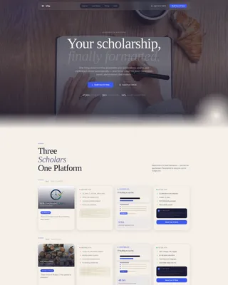 Academic CV Landing Page Template | Bento Grid