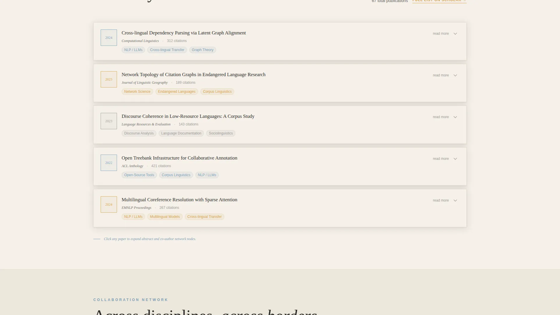 Scholarly Academic Collaborator Landing Page Template