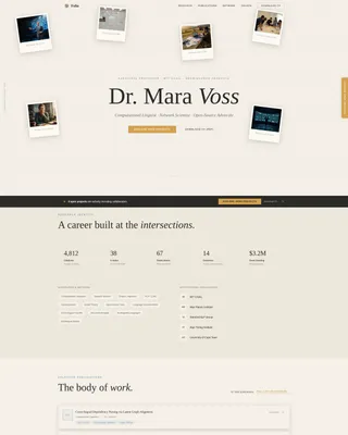 Scholarly Academic Collaborator Landing Page Template