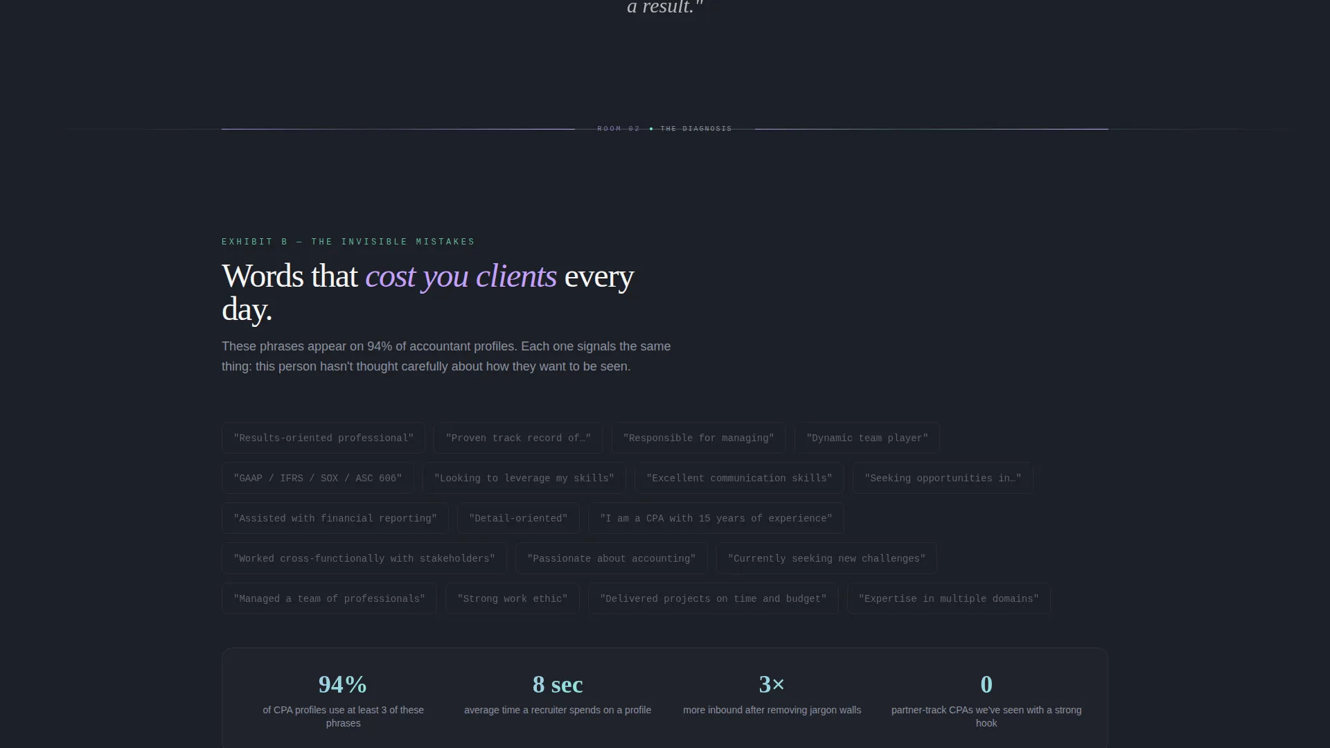 Accountant LinkedIn Optimization Landing Page Template