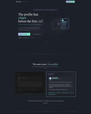 Accountant LinkedIn Optimization Landing Page Template