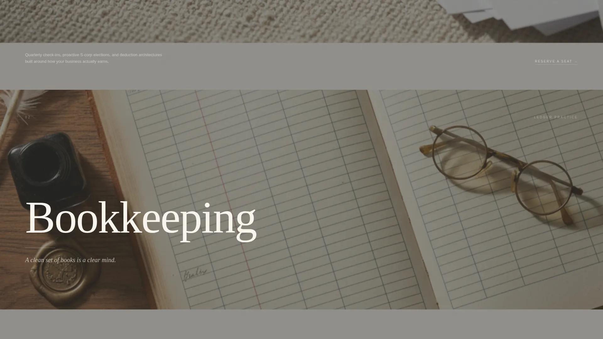 Elegant Accountant Portfolio Landing Page Template