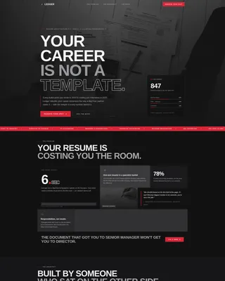 Accountant Resume Service Landing Page Template