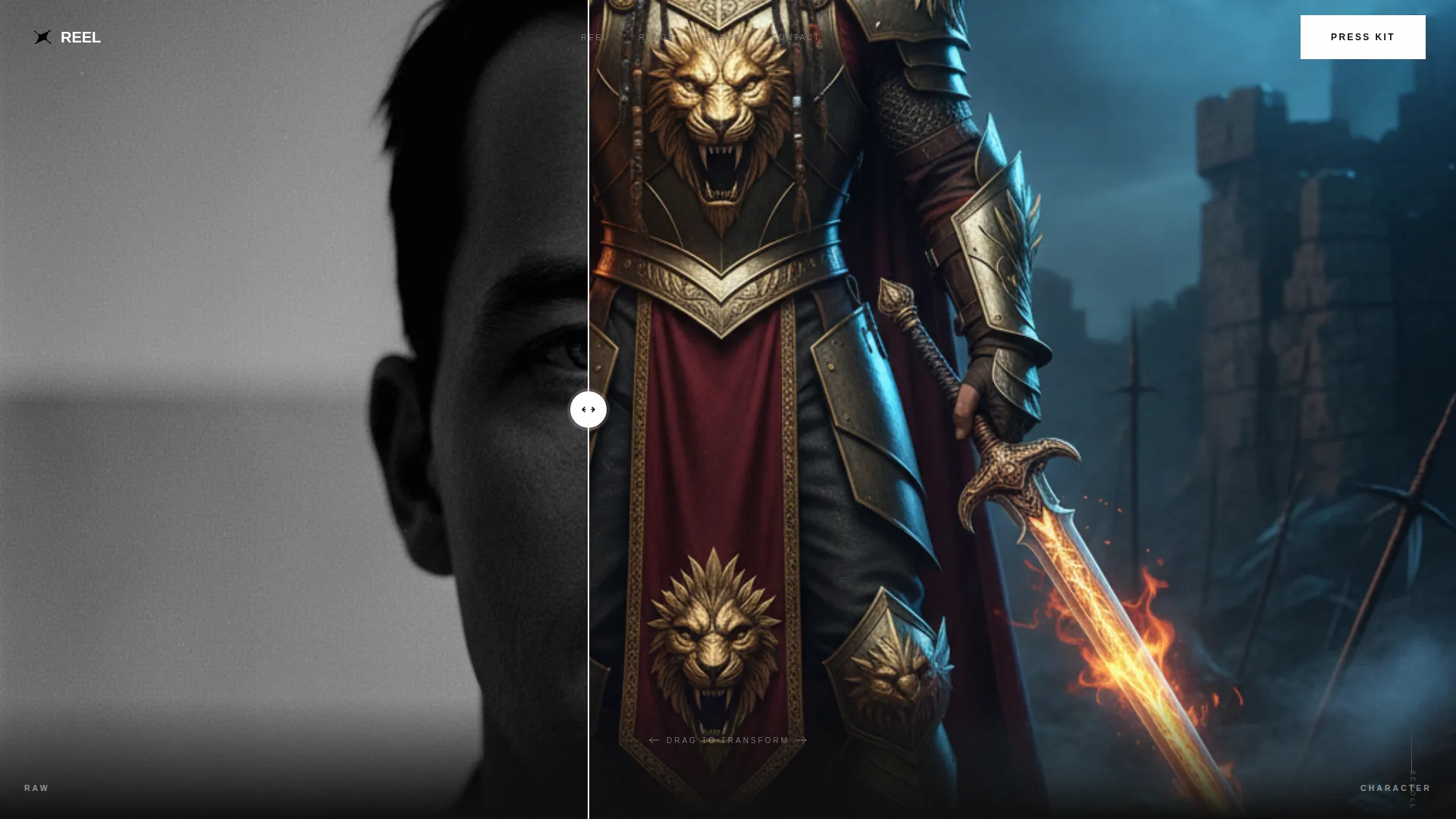 Cinematic Actor Personal Brand Landing Page Template