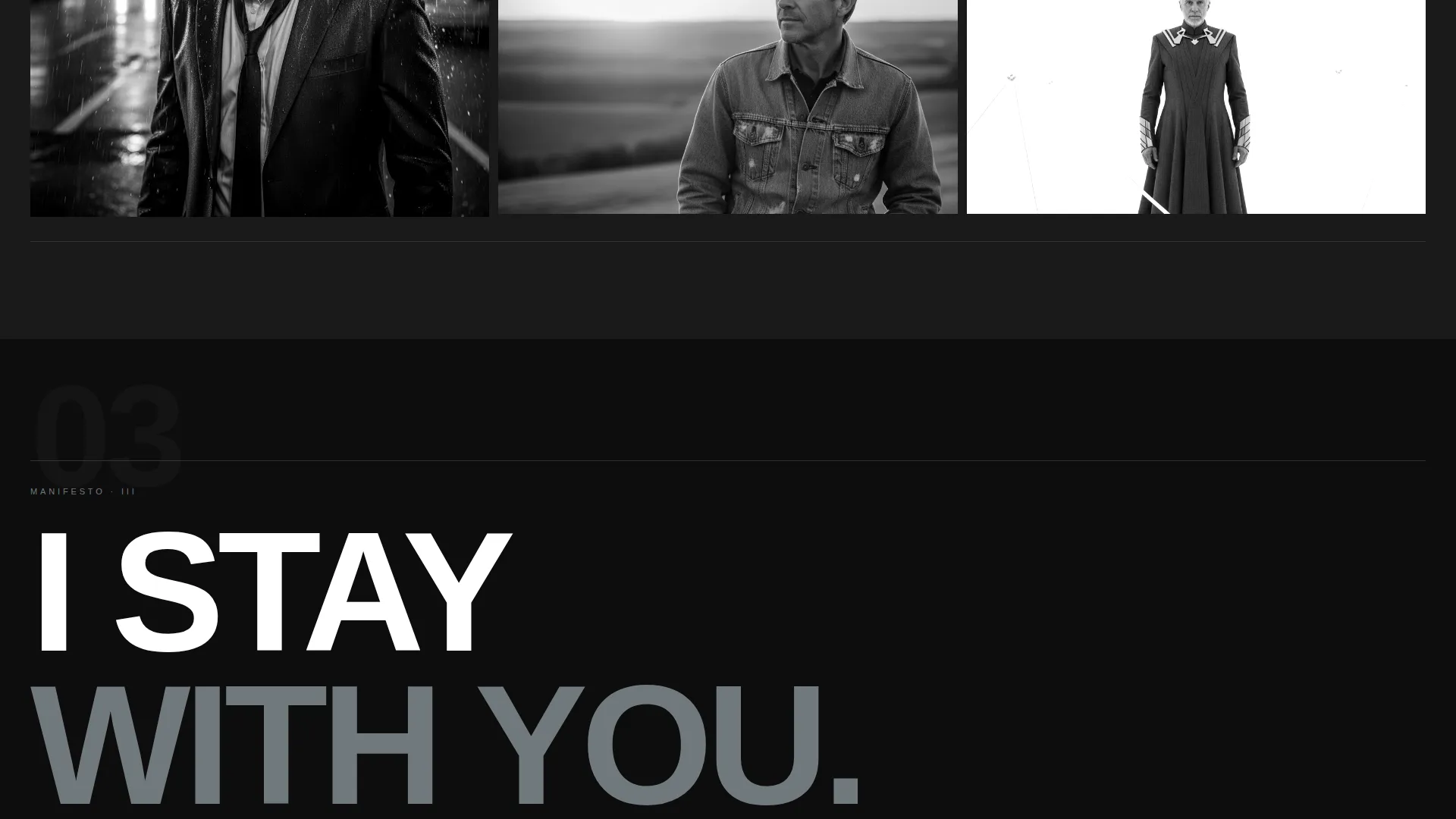 Cinematic Actor Personal Brand Landing Page Template