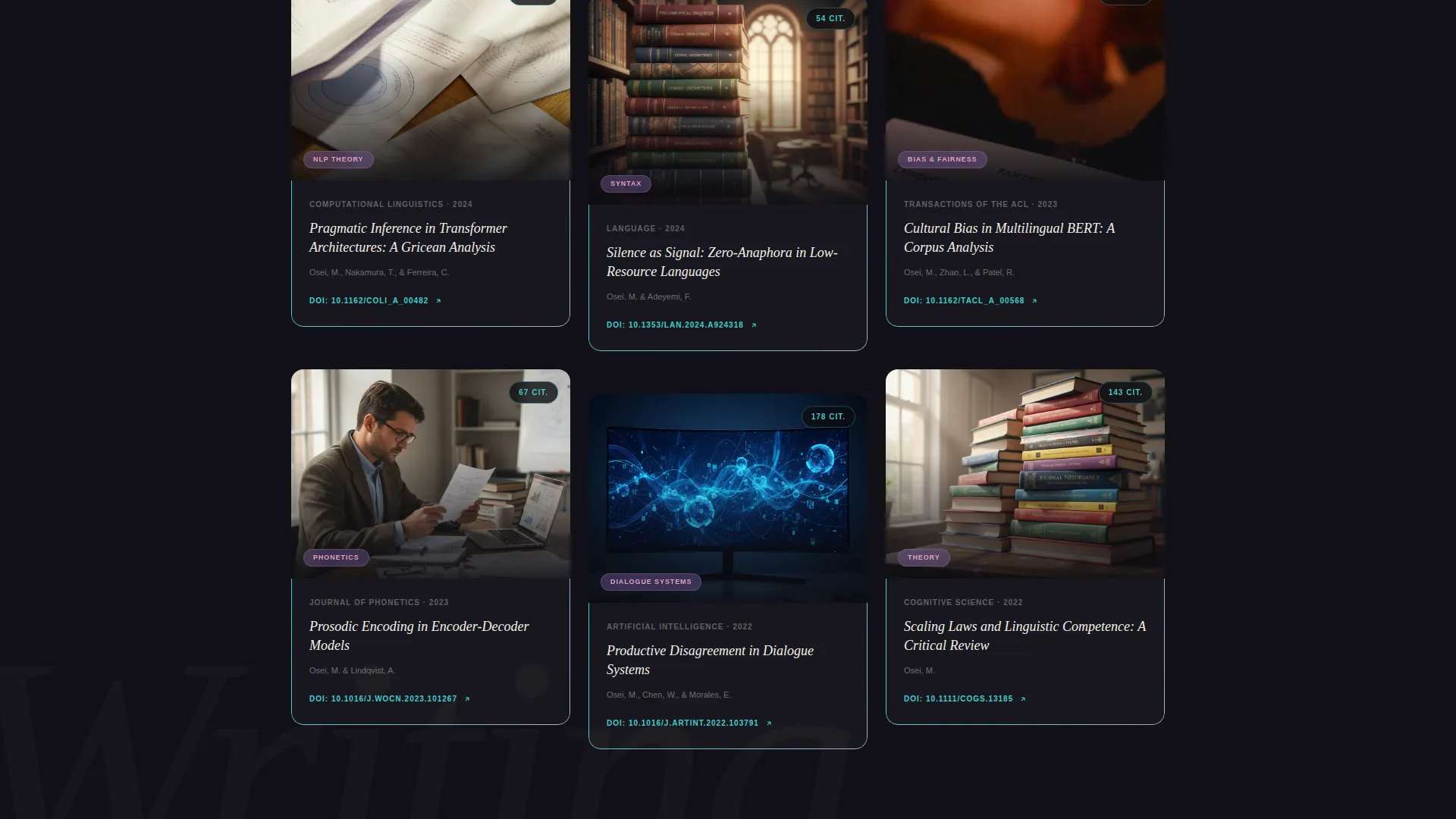 Professor Portfolio Landing Page Template