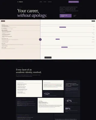 Professor CV Service Landing Page Template