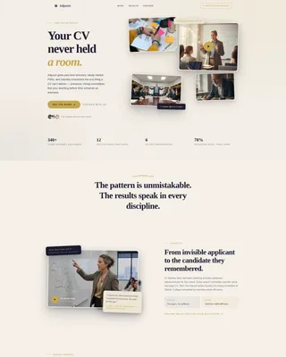 Professor Video Résumé Landing Page Template