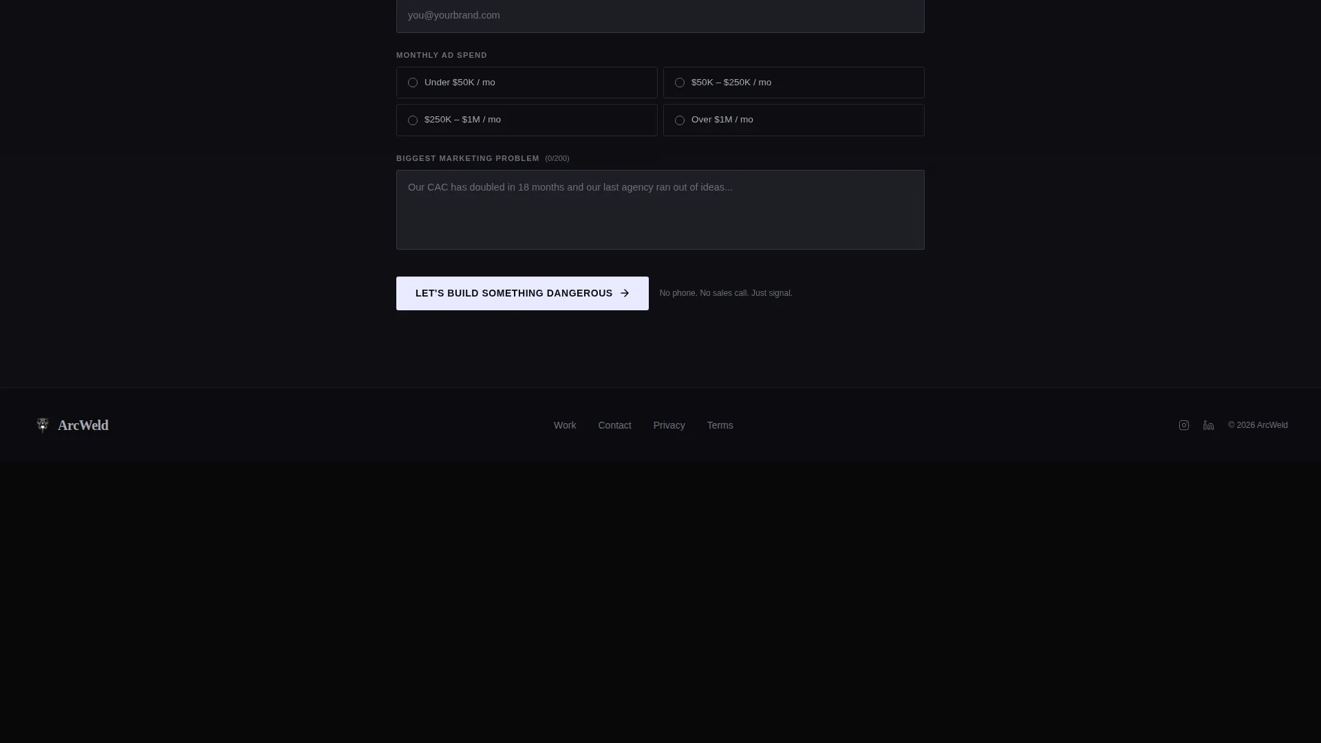 Immersive Advertising Agency Landing Page Template