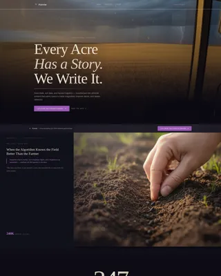 Agriculture Content Marketing Agency Landing Page