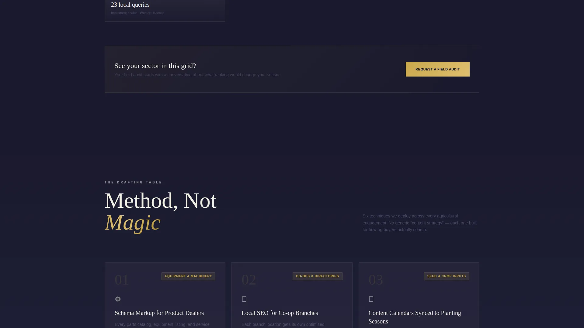 Agriculture SEO Agency Landing Page Template