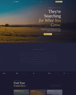Agriculture SEO Agency Landing Page Template