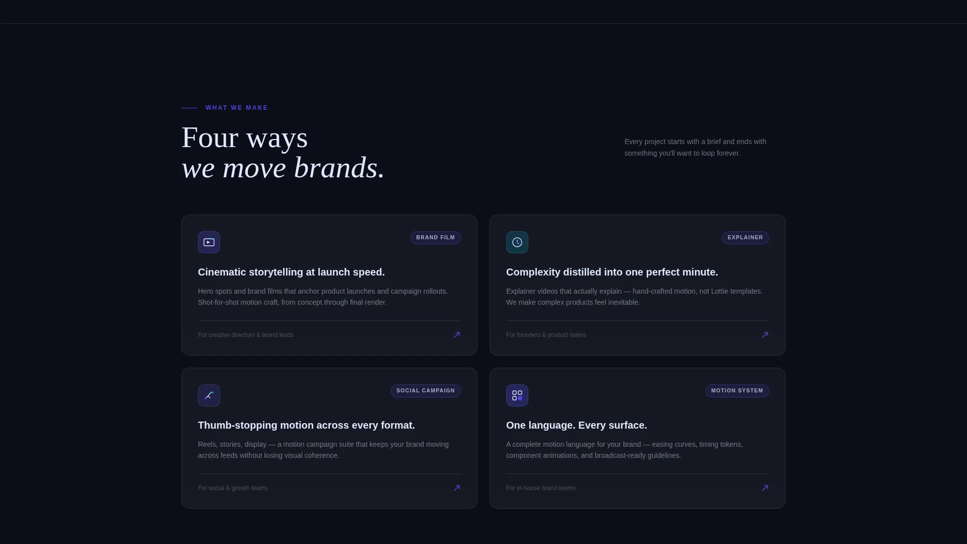 Videography & Film Portfolio Portfolio & Case Study Website Template