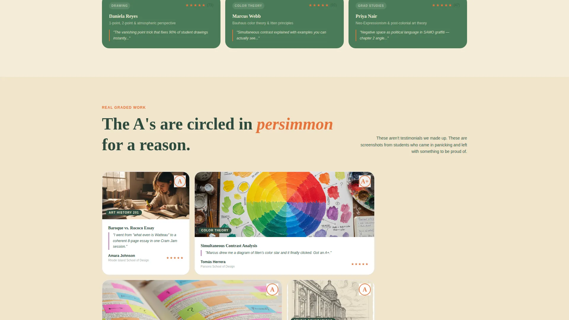 Fine Arts Homework Help Landing Page Template