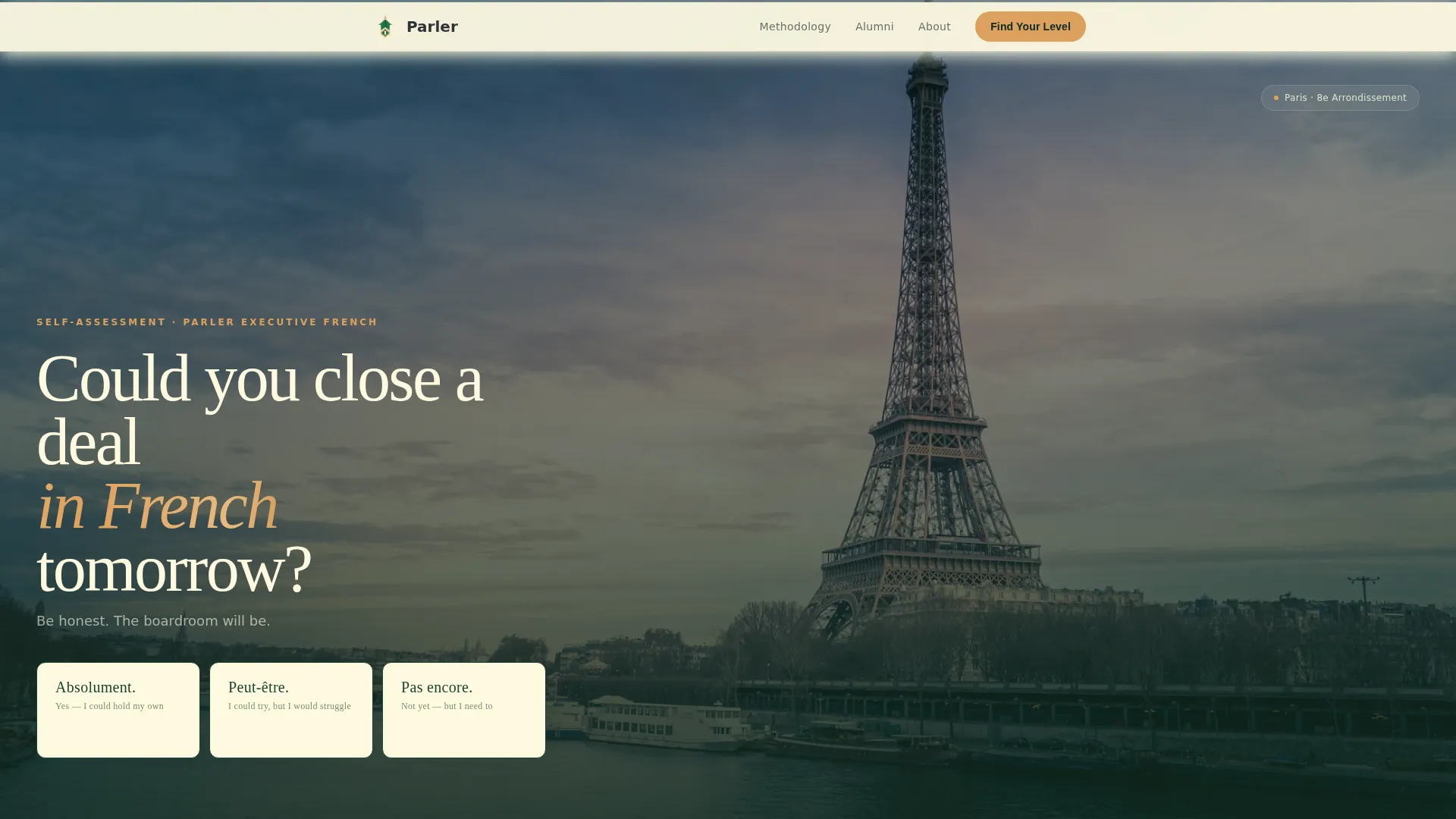 French Language School Landing Page Template