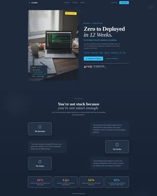 Full-Stack Bootcamp Landing Page Template
