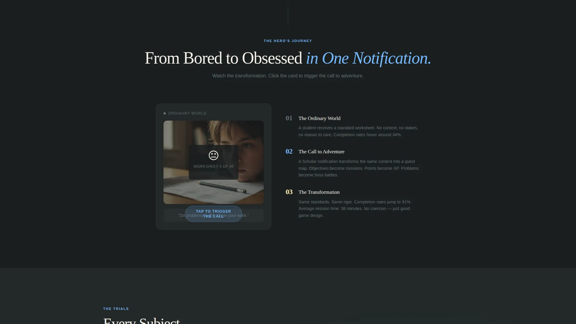 Gamified Learning App Landing Page Template