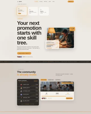 Gamified Learning Platform Landing Page Template