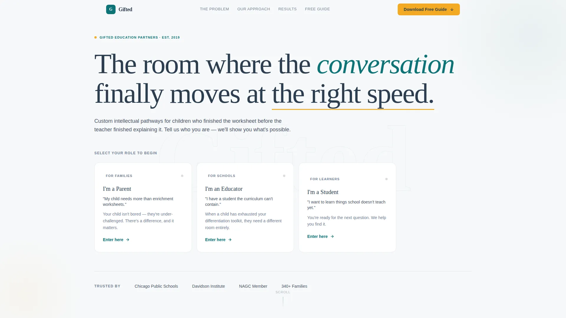 Enrichment Program Landing Page Template