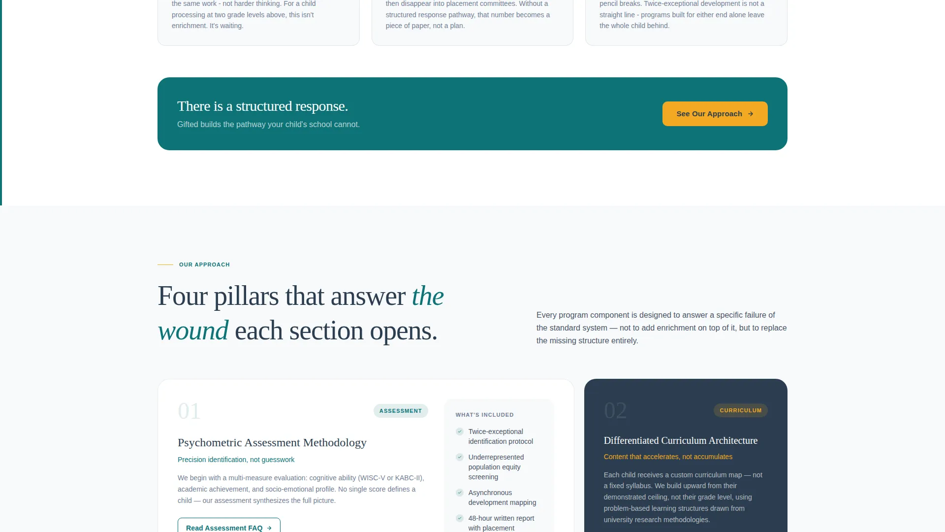 Enrichment Program Landing Page Template
