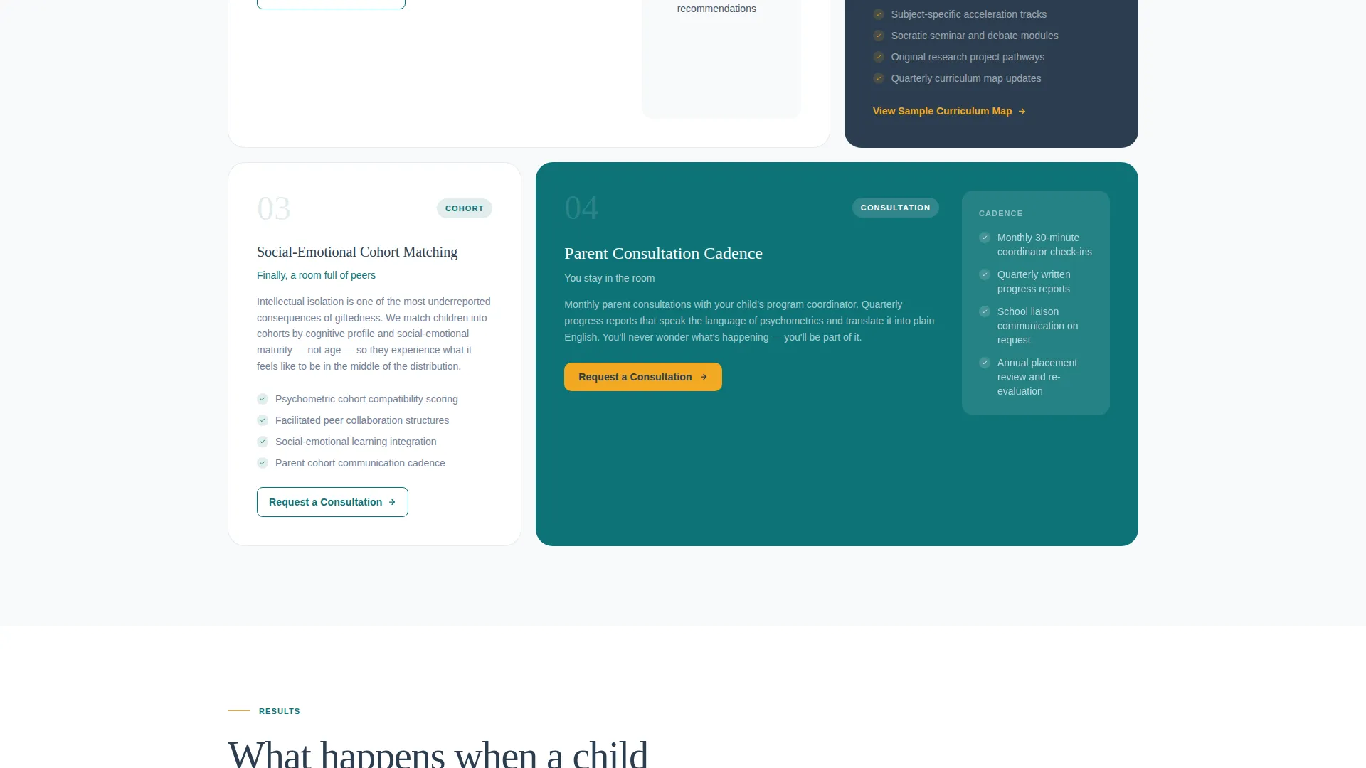 Enrichment Program Landing Page Template